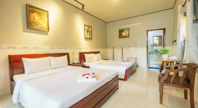 Трёхместный номер Standard с видом на сад Green Bungalow Garden - Quiet Tropical Retreat, 5 Min To Beach