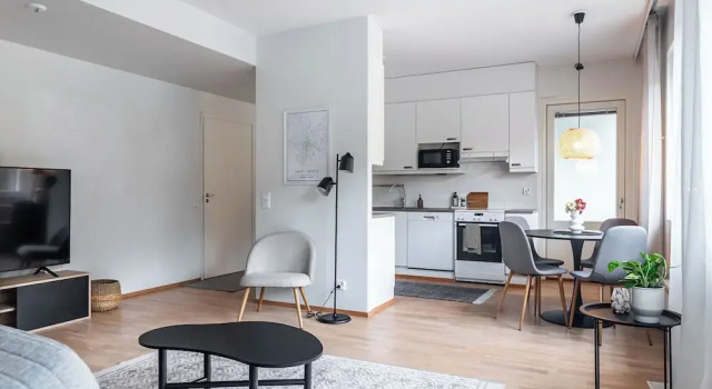 1BR Apt with Sauna - Balcony - Parking, Boek Appartement Hotels in Zuid Finland met parkeren, Parkeren