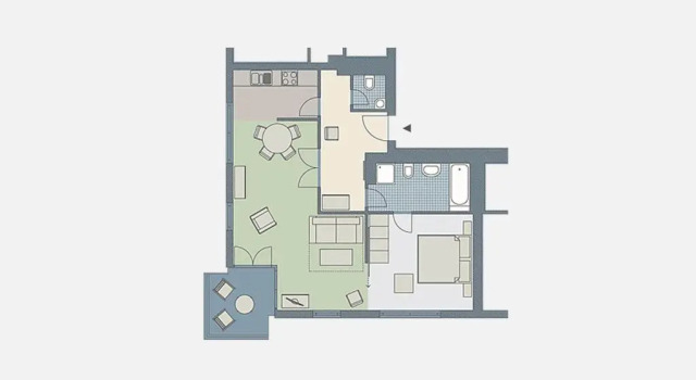 Kaiservillen Heringsdorf - Appartement mit 1 Schlafzimmer und Balkon D232, Book Apartment Heringsdorf Usedom