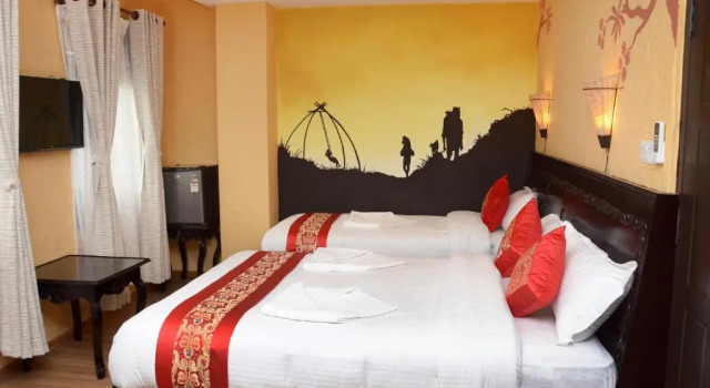 Двухместный номер Deluxe с красивым видом из окна Kasthamandap Boutique Hotel