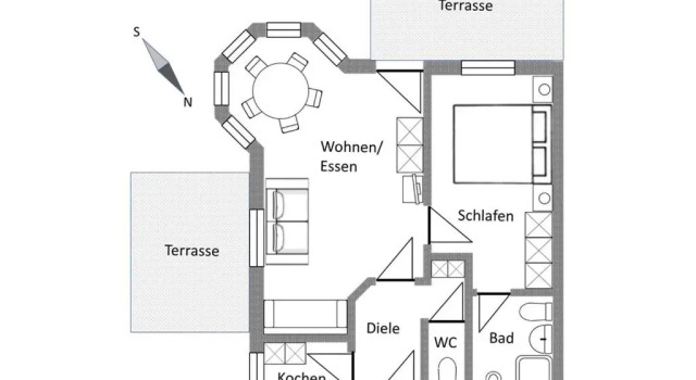 Апартаменты c 1 комнатой Gschwendtnerhof App5 Pätzig