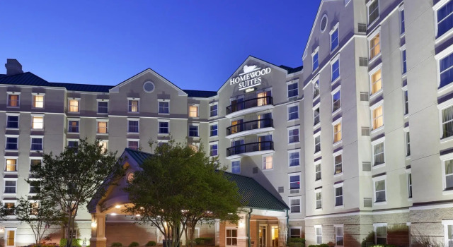 Кровать в общем номере Homewood Suites by Hilton Raleigh-Durham Airport at RTP