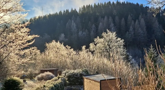 Люкс с балконом и с видом на сад Haus RAuszeit