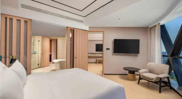 Двухместный люкс Deluxe Hilton Garden Inn Nantong Haohe Scenic Area