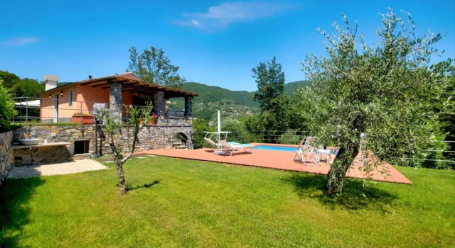 I Giardini di Camogli - VILLA RUMANIN, garden&pool, Забронировать Вилла Камольи Итальянская Ривьера