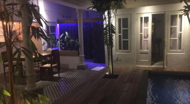 Кровать в общем номере The Patio Yogya