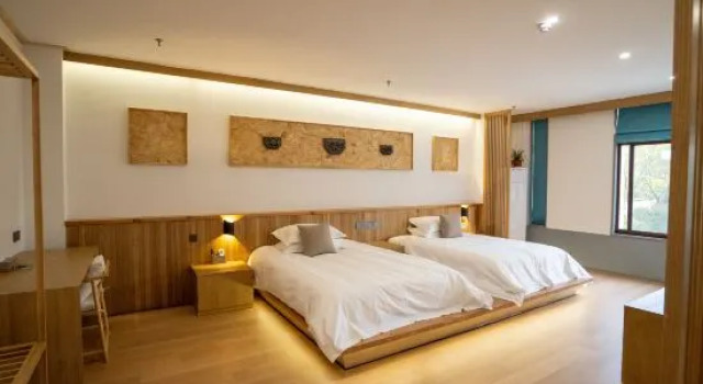 Двухместный семейный люкс Yihaoquan Piaofu Hot Spring Hotel