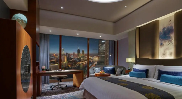 Двухместный номер Deluxe с видом на реку Shangri-La Tianjin