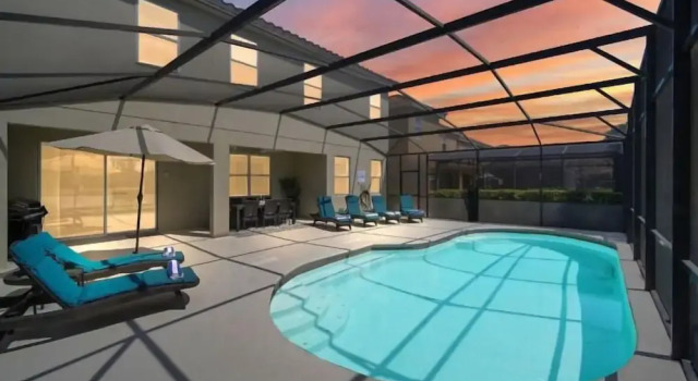 Stunner 6Br W/ South Pool, Lake View & Near Golf, Забронировать Дом для отпуска Виллы Давенпорт, Вилла