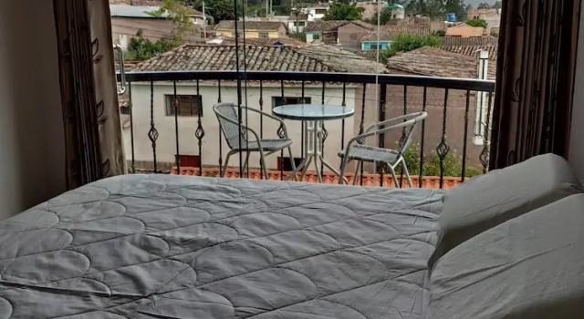 Standaard Tweepersoonskamer uitzicht op de bergen Hostal Quilla