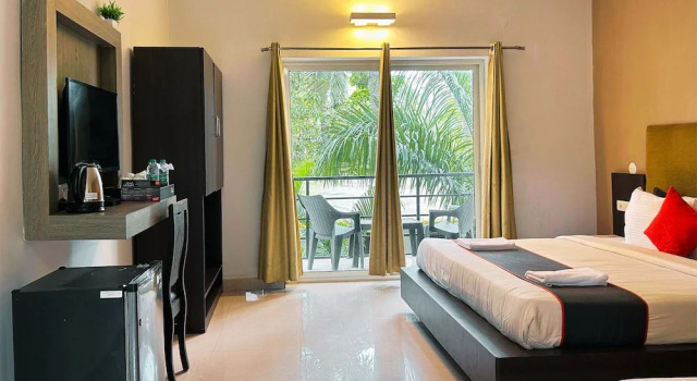 Двухместный номер Deluxe с видом на город FabHotel Bay Breeze - 800M From Morjim Beach