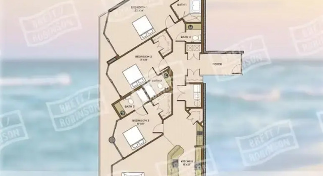 Номер Standard Phoenix Ix 801 3 Bedroom Condo