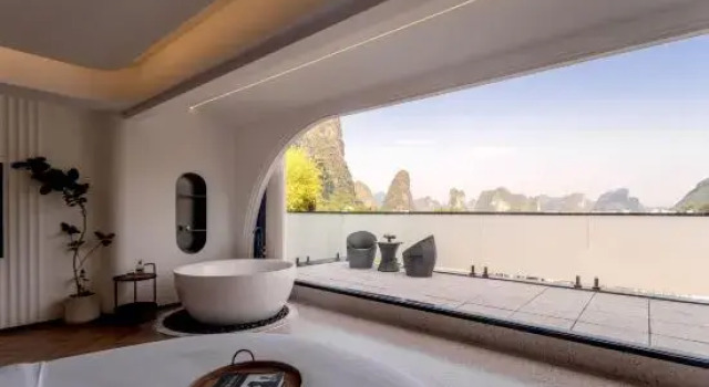 Люкс Yangshuo Qiyue Waterfront · Xiyue Haven (Ten-Mile Gallery Yulong River)