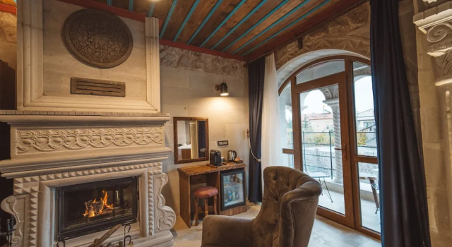 Люкс с балконом Бутик-отель Leda Stone House Cappadocia