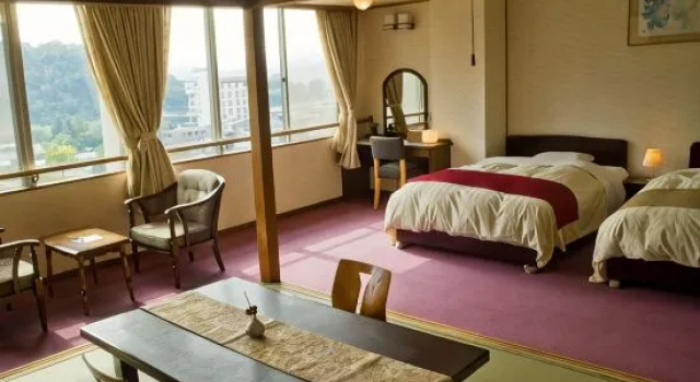 Номер Standard с видом на горы 湯郷グランドホテル Yunogo Onsen Yunogo Grand Hotel