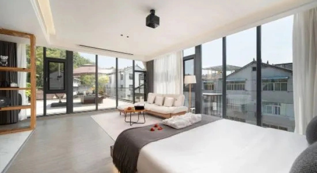 Люкс Deluxe Jinyun Stone Flow Mountain Infinity Pool Resort Villa