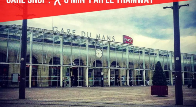 Tramway 9 JAURES Cosy proche gare, Забронировать Апартаменты/квартира Отели Ле-Ман с парковкой, рядом с Musee Vert, Парковка