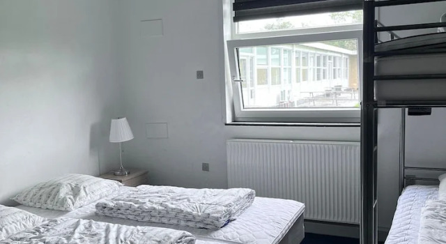 Кровать в общем номере Danhostel Tønder