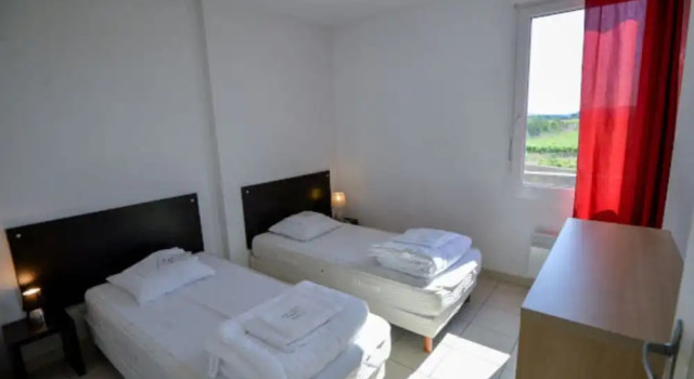 Апартаменты Classic с 3 комнатами с балконом Residence du Château de Jouarres, Azille - Studio 2 pers with balcony