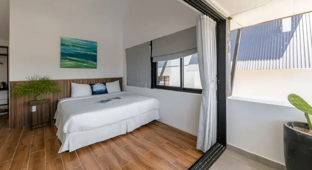 Двухместный номер Deluxe с балконом и с видом на город DMai Xanh Boutique Hotel Da Lat