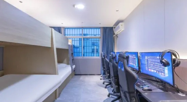 Кровать в общем номере Ningbo Canyon Self-Regulating E-sports Hotel