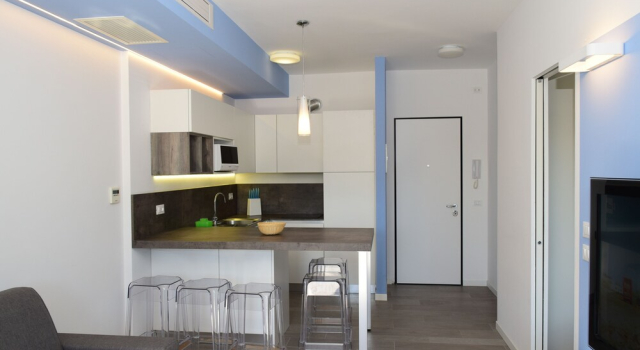 Modern Flat With sea View Balcony, Book Lejlighed Hoteller i Friuli Venezia Giulia med parkering, Parkering