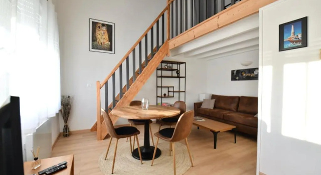 La Mezzanine Apt 5 pers classe 3 etoiles, Royan- centre 300 m plage Foncillon