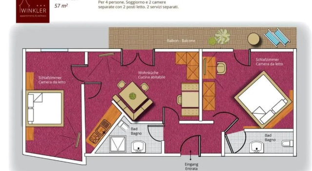 Апартаменты Appartement- und Wellnesshotel Winkler