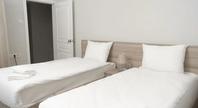 Апартаменты Deluxe с 2 комнатами с балконом и с видом на город Kusadasi Rezidans