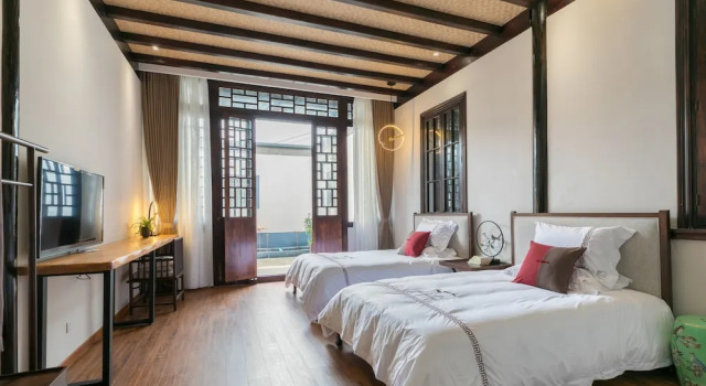Номер Deluxe Yi Garden Cultural Hotel Disney Branch