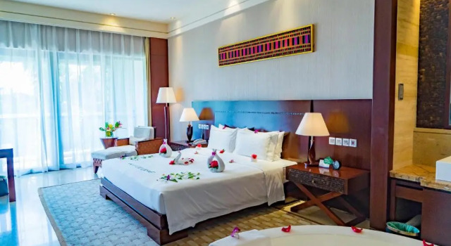 Четырёхместный номер Deluxe с видом на сад Grand Metropark Villa Resort Sanya Yalong Bay