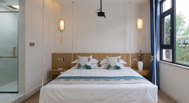 Двухместный люкс с видом на горы Jiajing Guesthouse