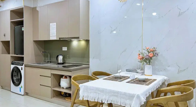 Семейные апартаменты с 2 комнатами с балконом Mập Homestay - The Sóng Vũng Tàu