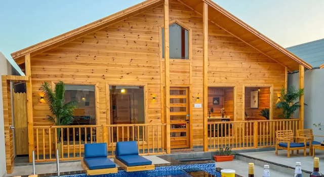 Коттедж Luxury с видом на бассейн أكواخ الخليج - Gulf Cottages