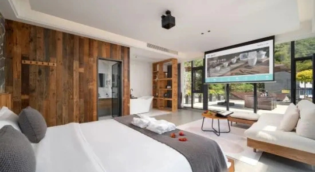 Люкс Deluxe Jinyun Stone Flow Mountain Infinity Pool Resort Villa