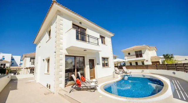 Oceanview Villa 165, Rezervovat Vila Chaty v Protaras, poblíž Pernera P Beach, Chalupa