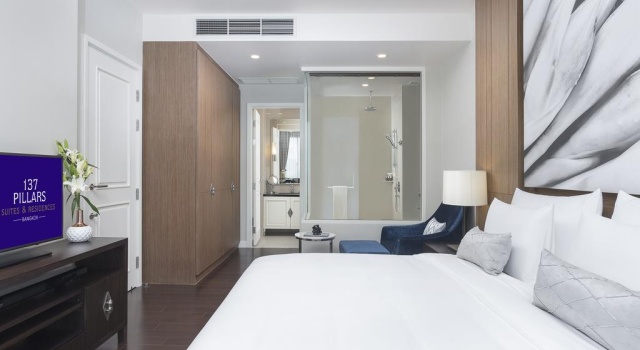 Резиденция Pillars Executive с 2 комнатами с балконом и с видом на город 137 Pillars Suites Bangkok