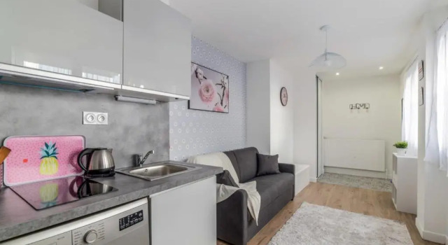 Sunny and cosy studio close to Part-Dieu district in Lyon - Welkeys, Забронировать Апартаменты/квартира Лион Rhône, рядом с Станция метро Saxe-Gambetta