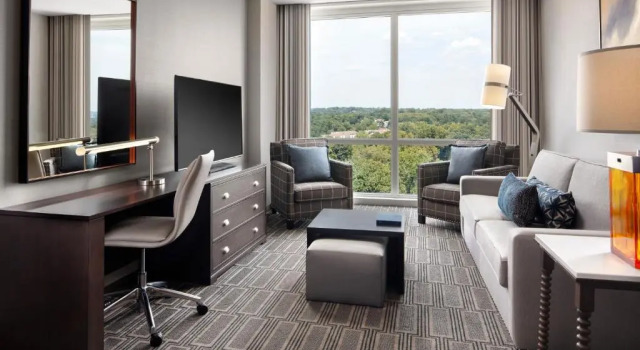 Четырёхместный люкс c 1 комнатой Homewood Suites By Hilton Teaneck Glenpointe