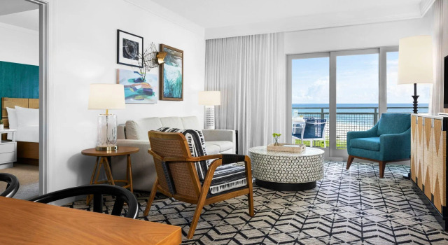 Вилла с 2 комнатами с балконом и с видом на океан Marriotts Oceana Palms