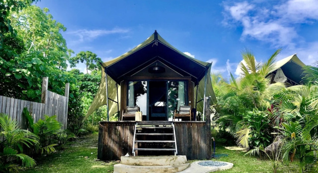 Тент c 1 комнатой с видом на океан Turtle Bay Lodge