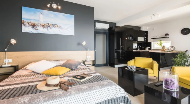 Студия с красивым видом из окна Residence Delta