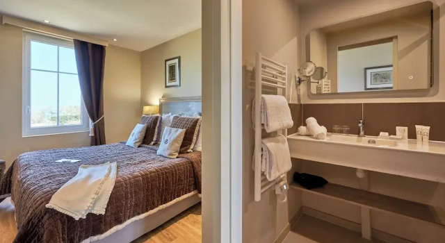 Номер Deluxe с видом на море Les Villas dArromanches, Teritoria