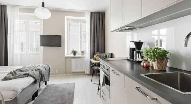 Двухместная студия с балконом Forenom Apartments Stockholm Johannesgatan
