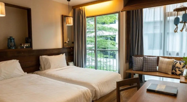 Двухместная студия Deluxe Tints of Blue Hotel