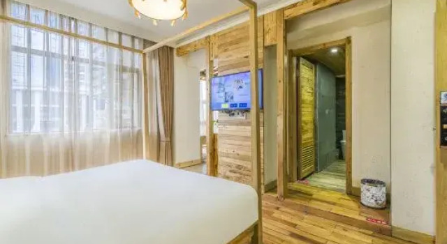Двухместный люкс Cloud Gathering Hotel (Chenzhou Wuling Square Chenzhou Station Store)