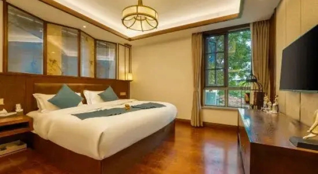 Люкс с видом на озеро Tianmu Lake Yuhu Peninsula Hot Spring Hotel