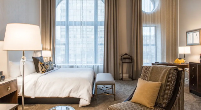 Двухместный номер Deluxe с видом на город Hôtel Birks Montréal