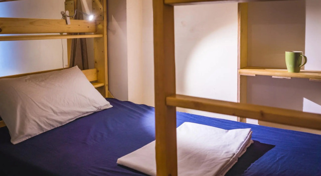 Seng i sovesal Fish hostel