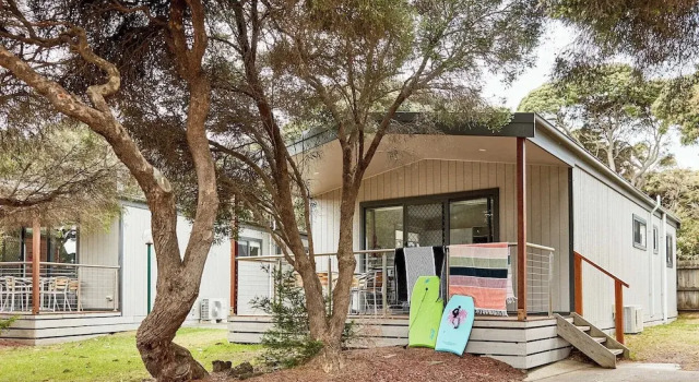 Номер Deluxe с 3 комнатами с видом на бассейн Anglesea Family Caravan Park
